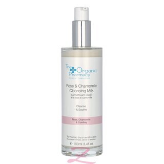 The Organic Pharmacy Rose & Chamomile Cleansing Milk - For Sensitive Skin/Normal To Dry Skin 100ml