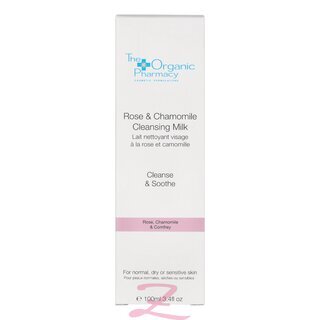 The Organic Pharmacy Rose & Chamomile Cleansing Milk - For Sensitive Skin/Normal To Dry Skin 100ml