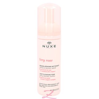 Nuxe Very Rose Light Cleansing Foam - All Skin Types, Including Sensitive, Skin-Face 150ml