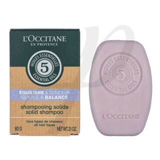 LOccitane 5 Ess. Oils Gen. & Bal. Solid Shampoo - All Hair Types 60g