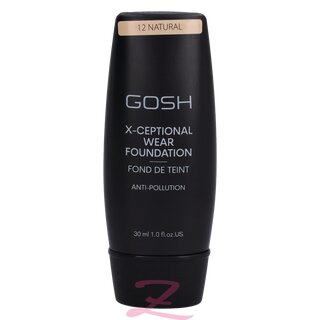 Gosh X-Ceptional Wear Foundation Long Lasting Makeup - #12 Natural 30ml