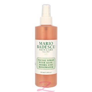 Facial Spray With Aloe - Herbs & Rosewater 236ml