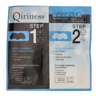 Qiriness Wrap Duo Purifying 2-Step Nose Patches