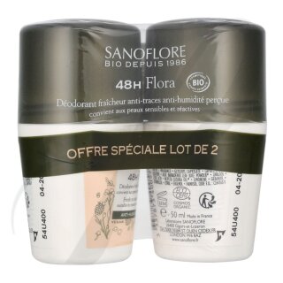 Sanoflore 48H Flora Deodorant Duo Set
