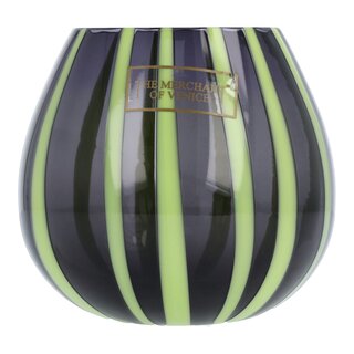 Murano Art Collektion - Lanterna Celeste/Verde Acido + 4 Tealight Miste