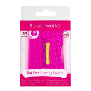 Brushworks - Tea Tree Blotting Papers - 100 Sheets