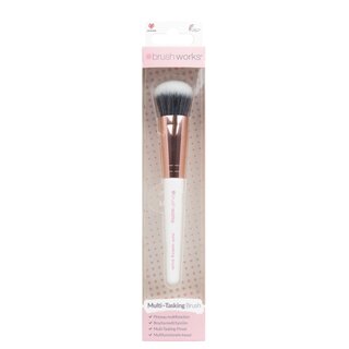 Brushworks - Multi Tasking Brush - White & Gold