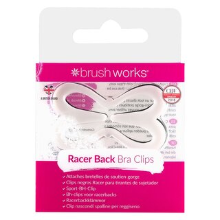 Brushworks - Racer Back Butterfly Bra Clips - 6 Sttck